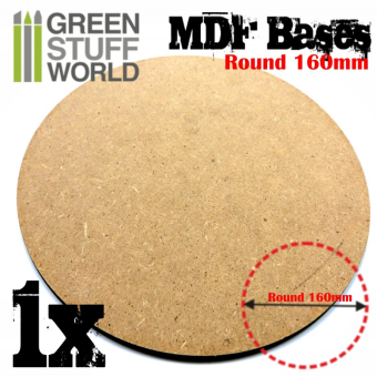 Base MDF - 1x cerchio 160mm - Green Stuff World