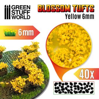 BLOSSOM TUFTS - 6mm self-adhesive - YELLOW Blossom