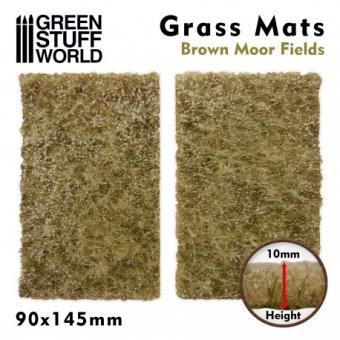 Grass Mat Cutouts - Brown Moor Field - Green Stuff World