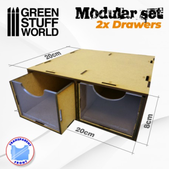 Set modulare 2x cassetti  - Green Stuff World