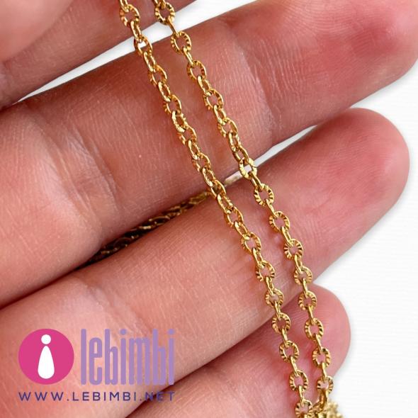 saldate da 5 m 4 x 3 x 0,6 mm placcate in oro rosa con bobina per la creazione di gioielli Catene a maglie intrecciate in acciaio inossidabile 304 