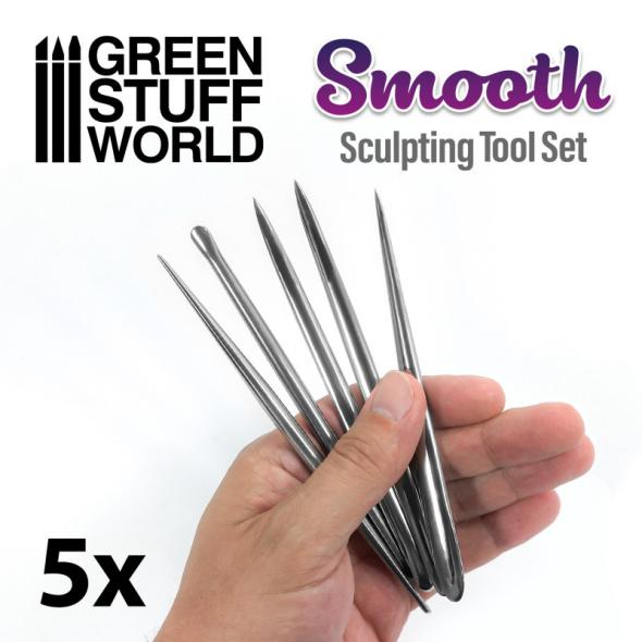Smooth Sculpting tools set - 5pcs -GSW
