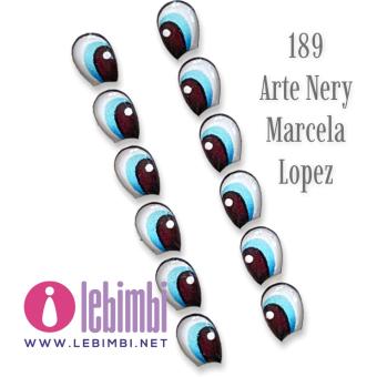 occhi adesivi 3D resinati M- 066 - 12 paia - Mariela Lopez