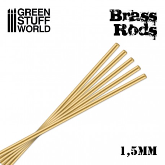 Brass Rods - 1.5mm ( 5 pezzi )