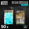 50x Cristalli in resina turchese - Glow - Green Stuff World - foto 1