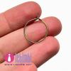 Base orecchini "anelle" - Acciaio inox 316L Multicolor - 16x0,7mm - 1 paio - foto 1