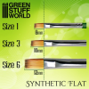 Pennello piatto sintetico nr 6 -Green series - GreenStuff World - foto 1