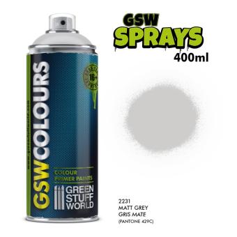 SPRAY Primer Colour Matt Grey 400ml - GSW