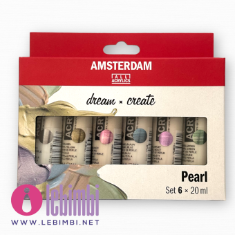 Amsterdam Acrylic Set Perlati 6x20ml