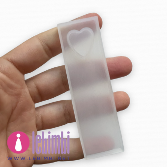 Stampo in silicone - Segnalibro cuore 9cm