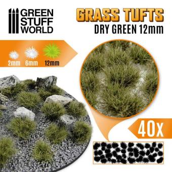 Grass TUFTS XL - 12mm self-adhesive - DRY GREEN