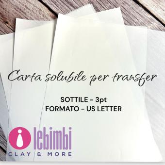 10x Carta Solubile per TRANSFER - 3pt US LETTER