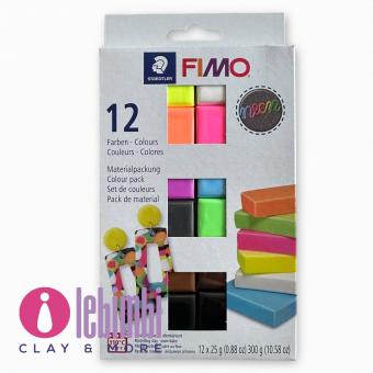 SAMPLE SET - Fimo Soft "Neon" 12x25gr