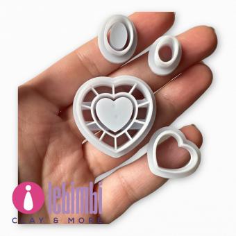Cutter - Heart with Precious Stone C