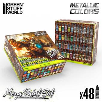 Paint set - Metallics (box x48) - Green Stuff World