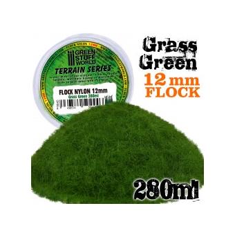 Static Grass Flock - Grass Green 12mm - 280 ml