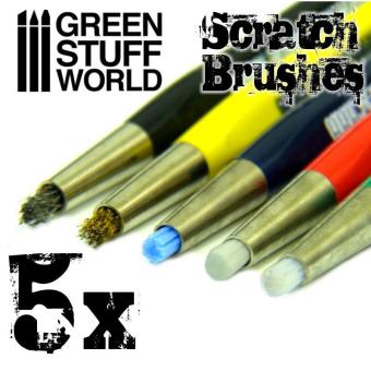 Scratch Brush Pens - Green Stuff World - 5 pcs -