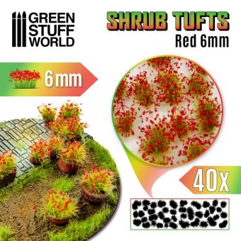 Shrubs TUFTS - 6mm self-adhesive - RED