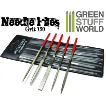 LIME - 5x  Diamond Needle files - Green Stuff World