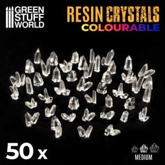 50x Cristalli in resina trasparente  - Green Stuff World