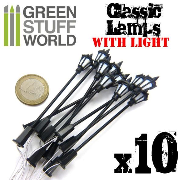 10x Lampade classiche con luci a LED