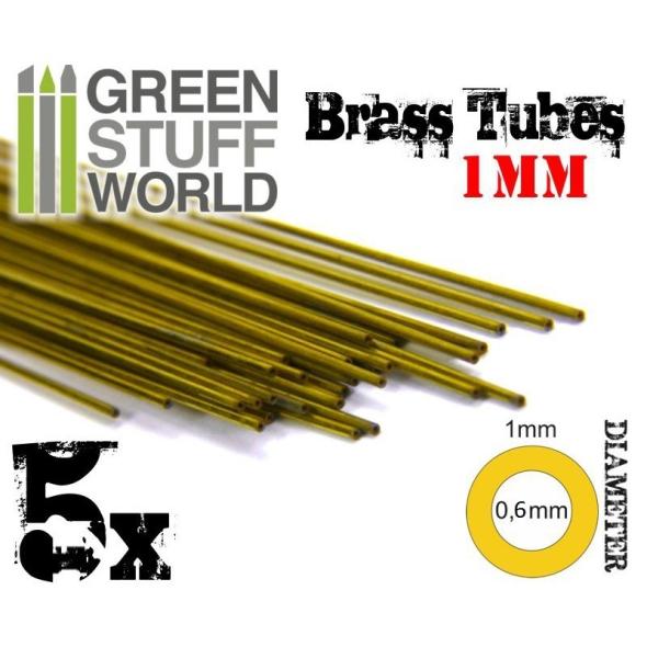 Brass Tubes - 1mm ( 5 pezzi )