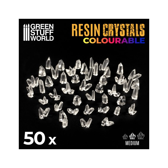 50x Cristalli in resina trasparente  - Green Stuff World